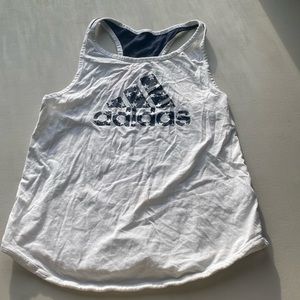 White Adidas tank top